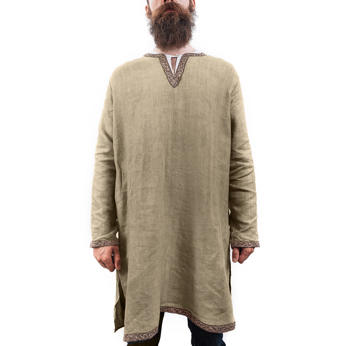 Linen Tunic - Olive Green