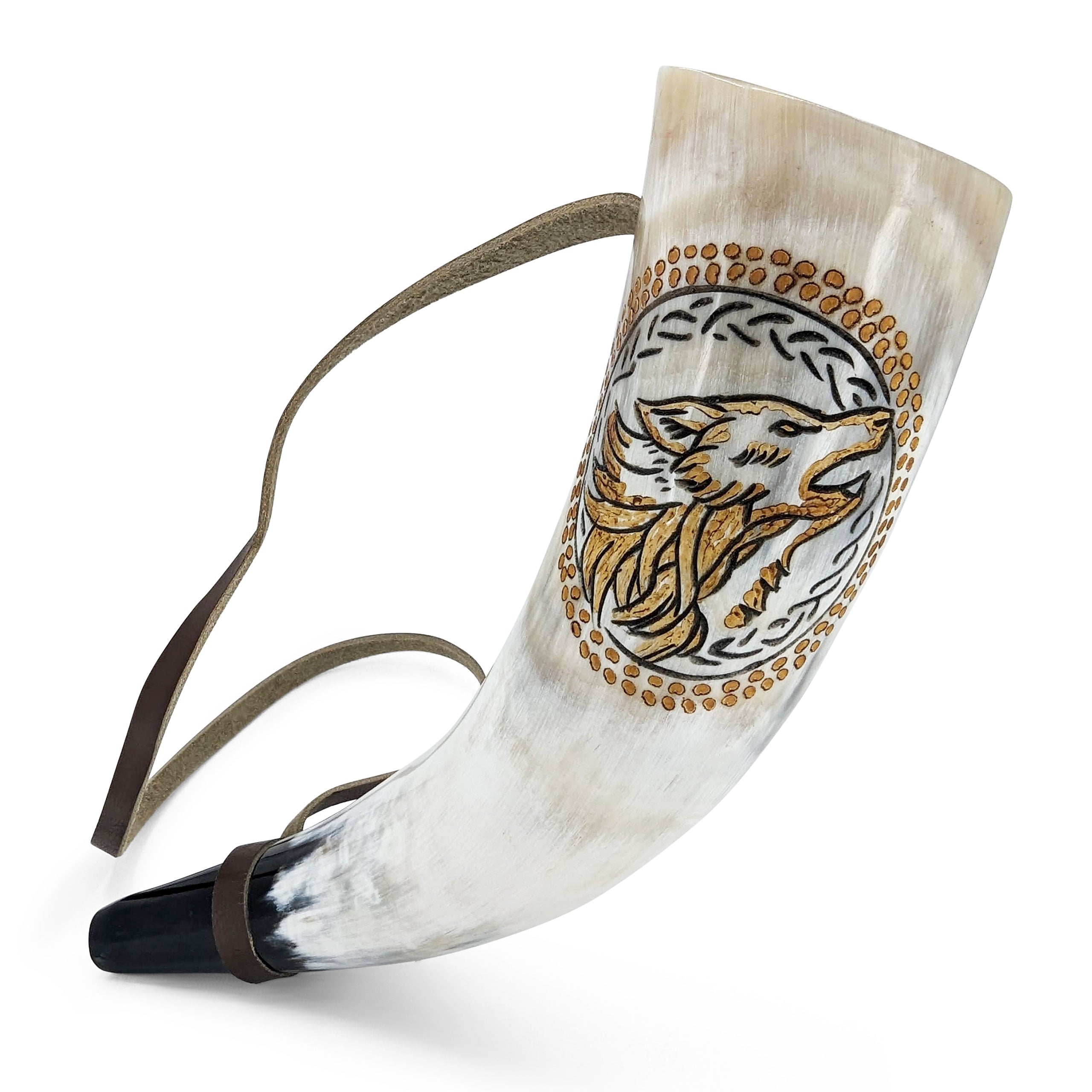 Viking Replica War Horn | Genuine Ox-Horn Gjallarhorn