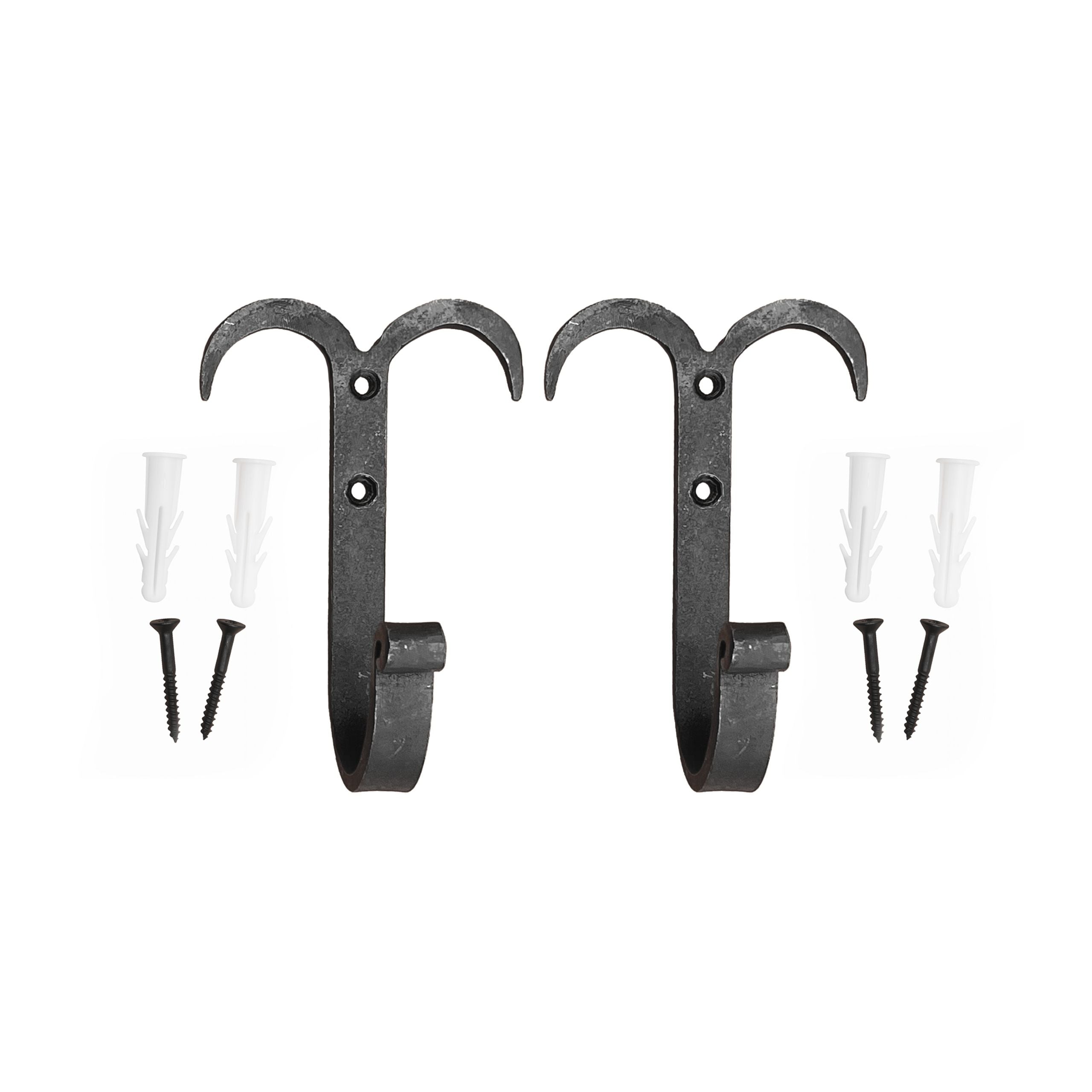 Forged Wall Mount Hooks (2)