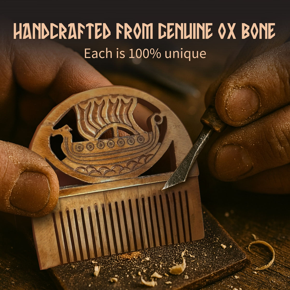 Bone Beard Comb - Drakkar