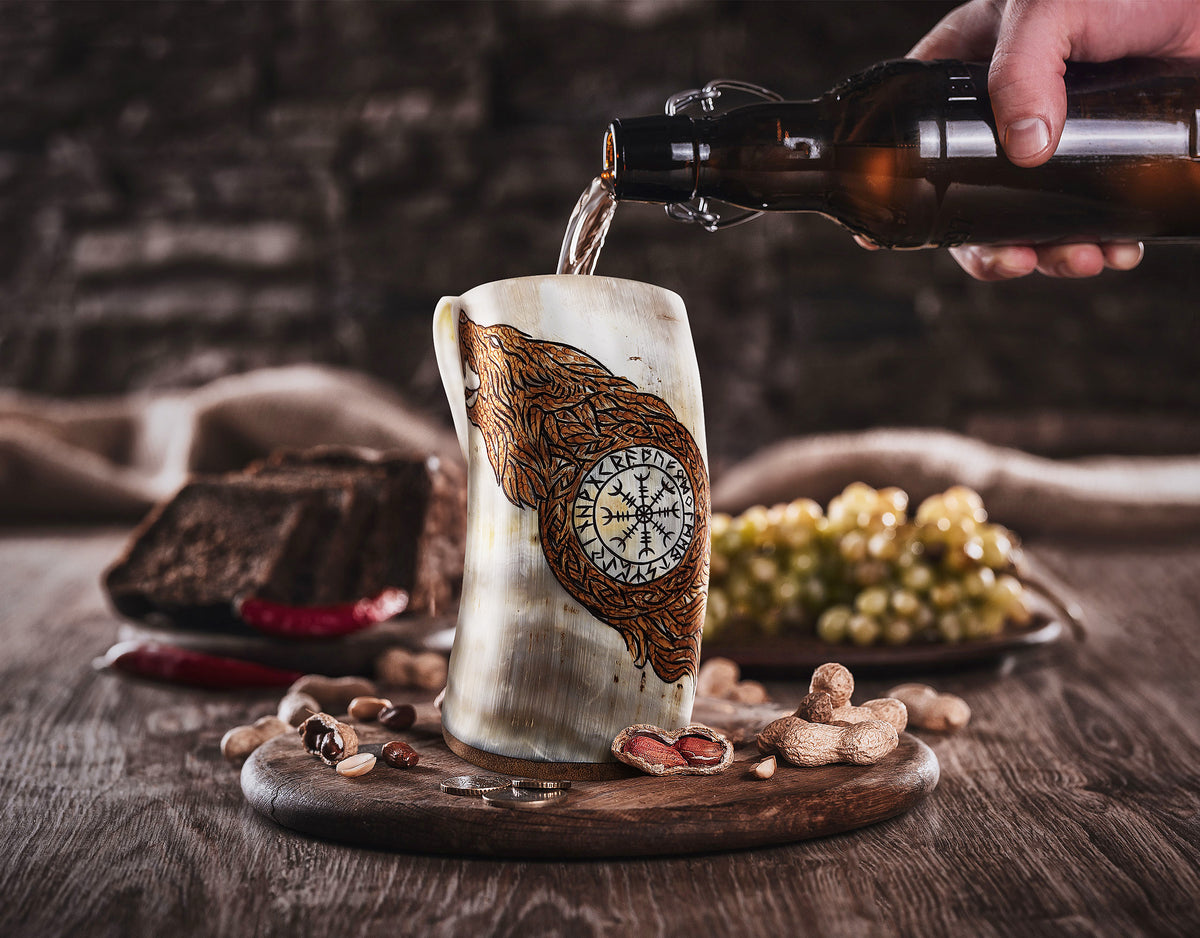 Horn Tankard Mug (Pick Your Color)