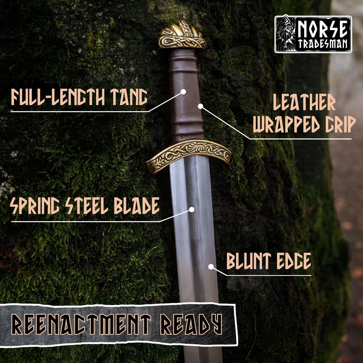 Spring Steel Viking Sword  - Eldbroti