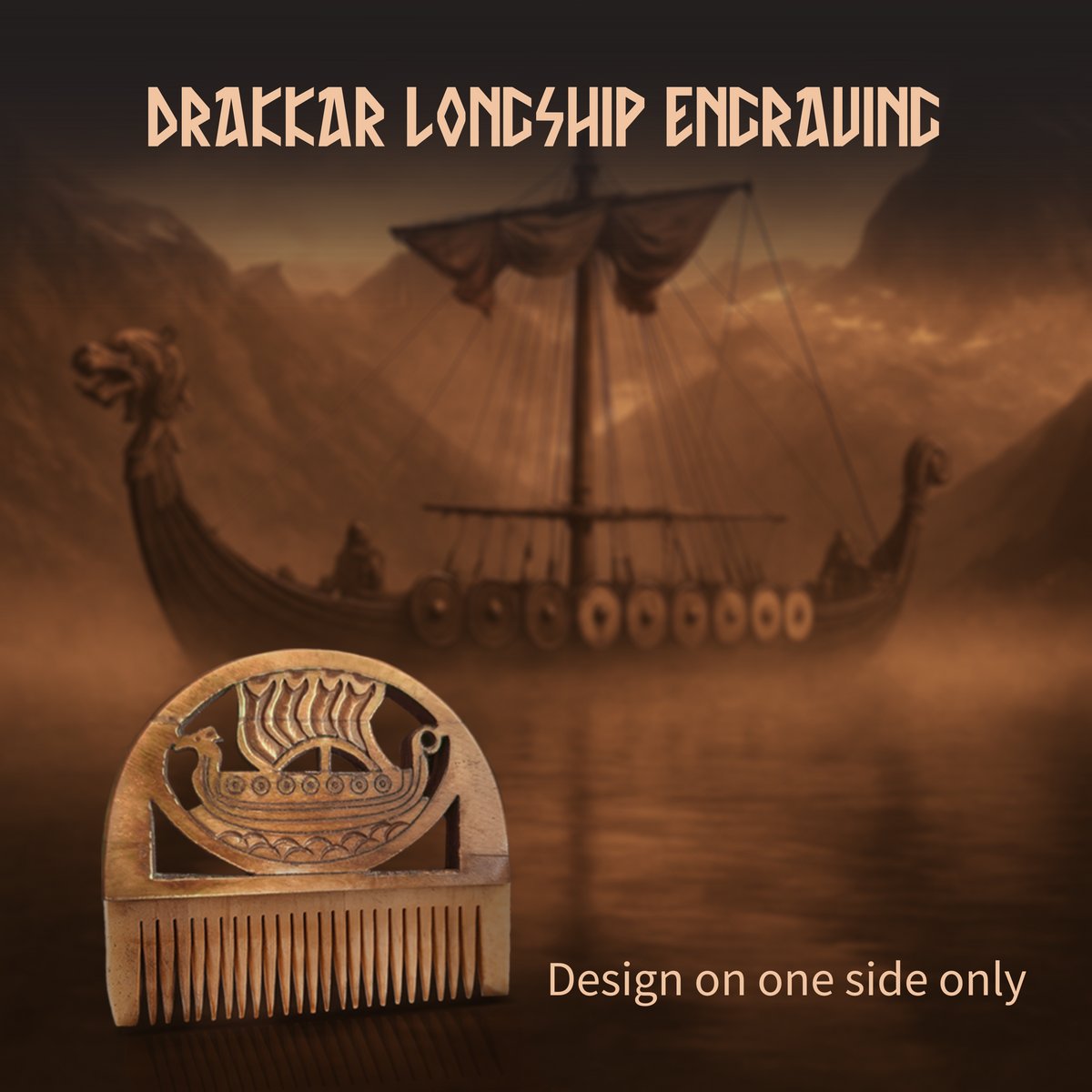 Bone Beard Comb - Drakkar