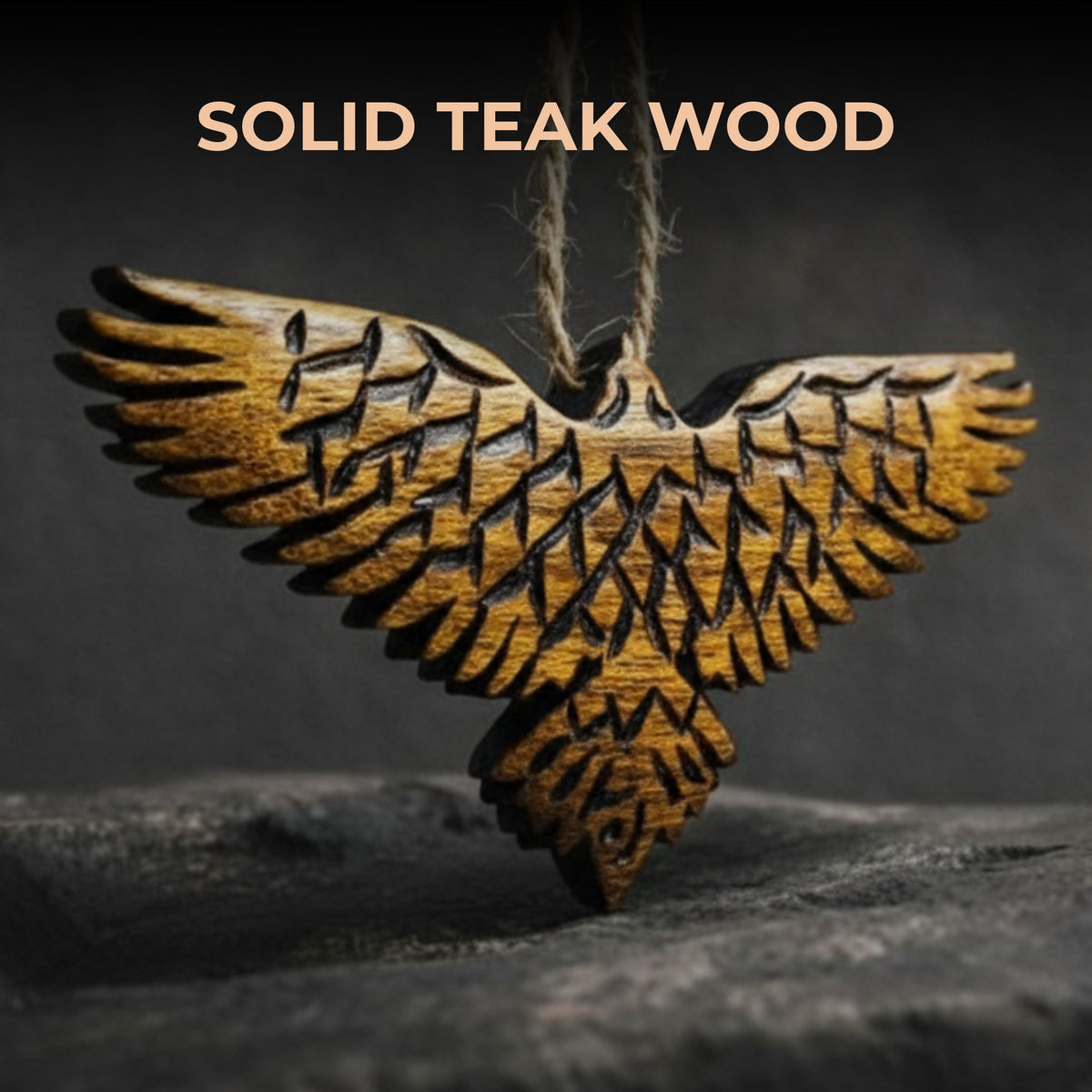 Wood Ornament Set (4)