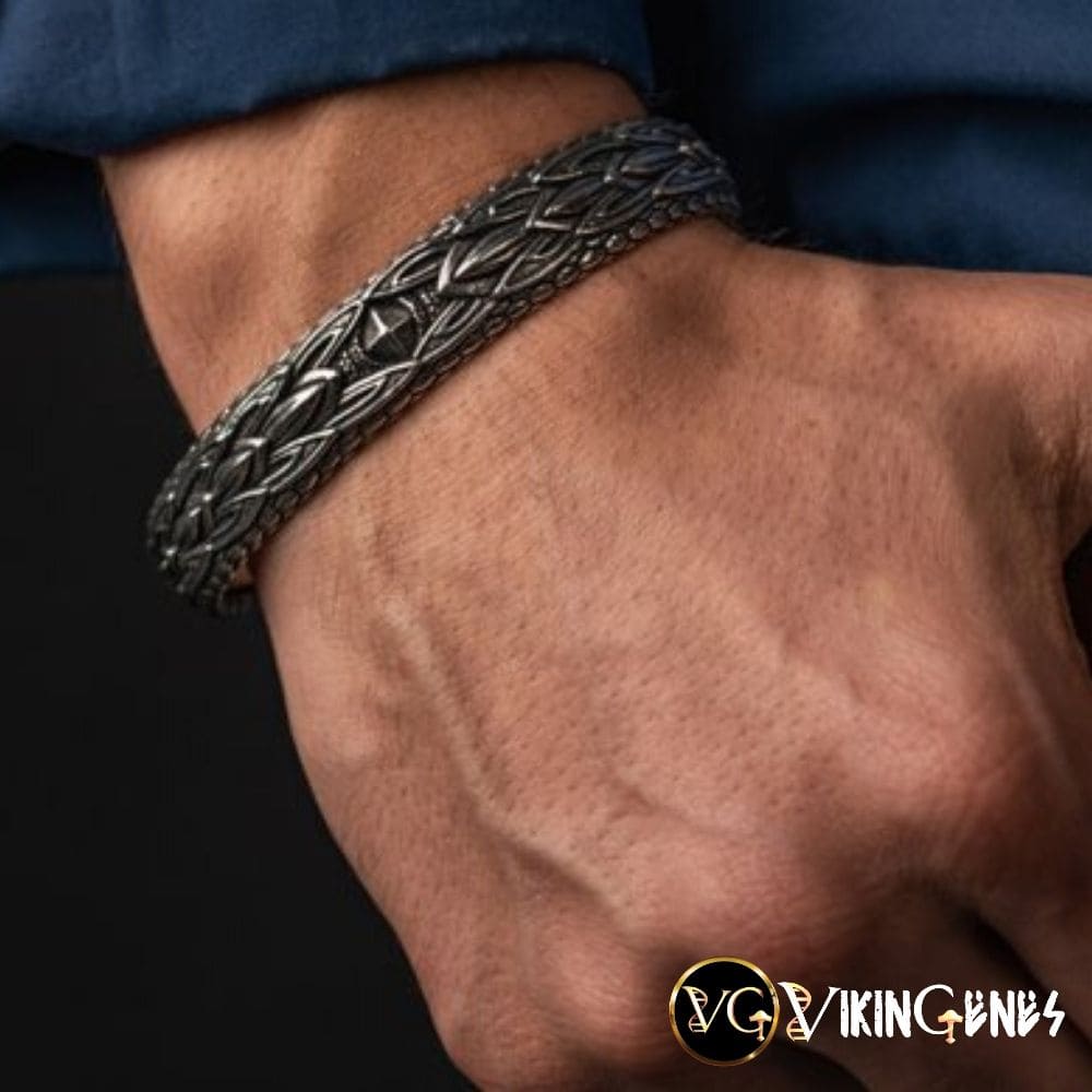 Viking Arm Ring With Midgard Serpent Jormungandr&#39;s Heads