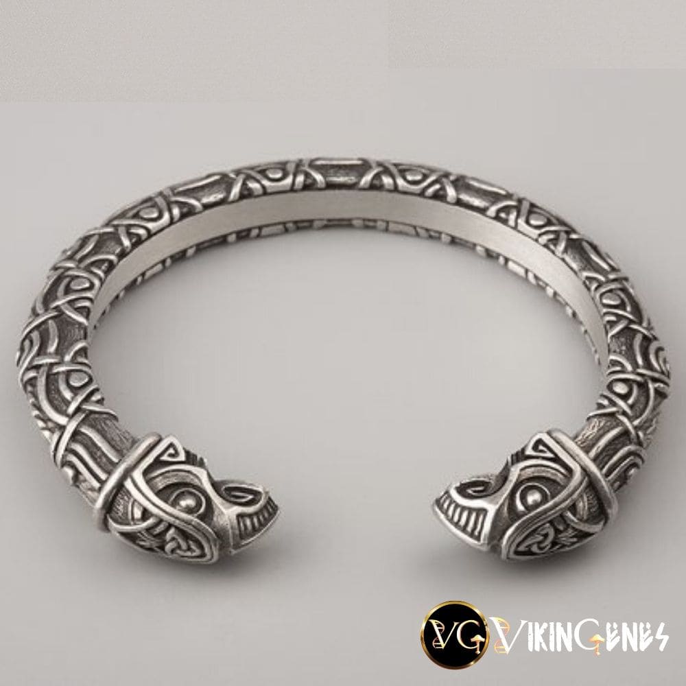 Viking Arm Ring With Odin&#39;s Ravens Hugin &amp; Munin