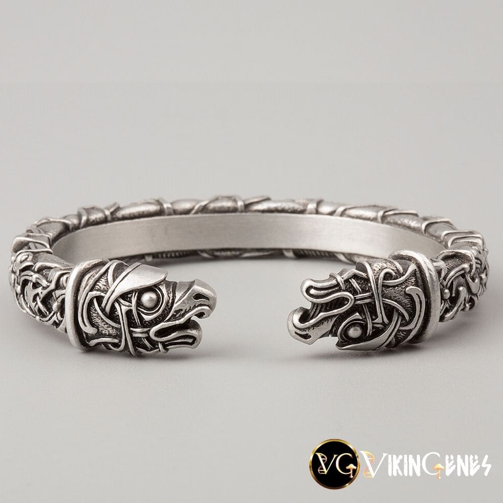 Viking Arm Ring With Odin&#39;s Ravens Hugin &amp; Munin