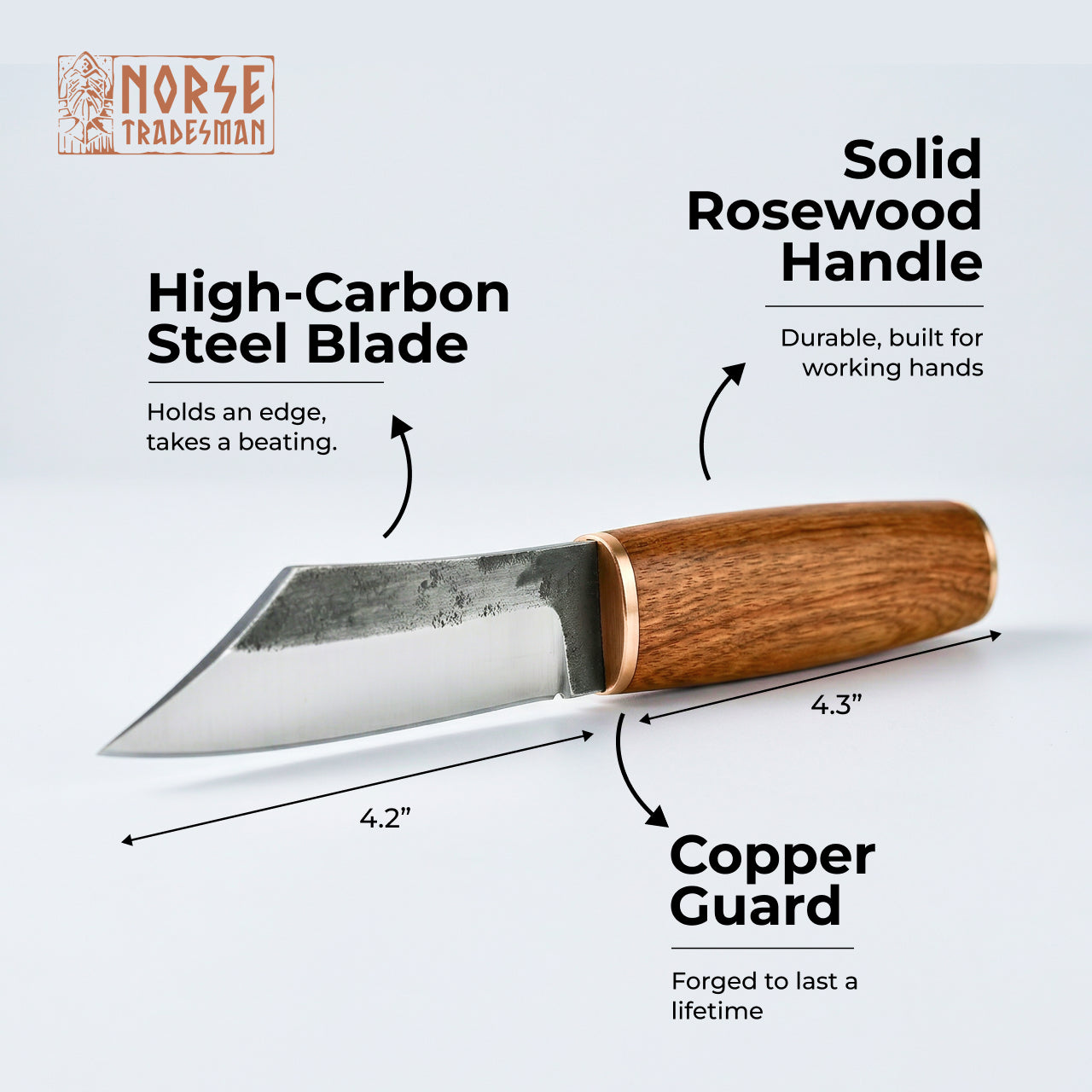 Viking Seax Knife – D2 Steel Full Tang