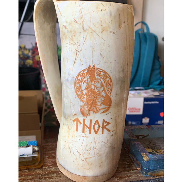 A hand-engraved Norse Tradesman piece