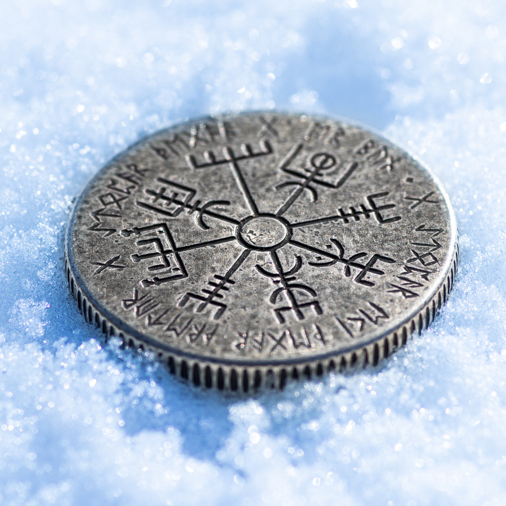 Vegvisir Wayfinder Coin - Silver