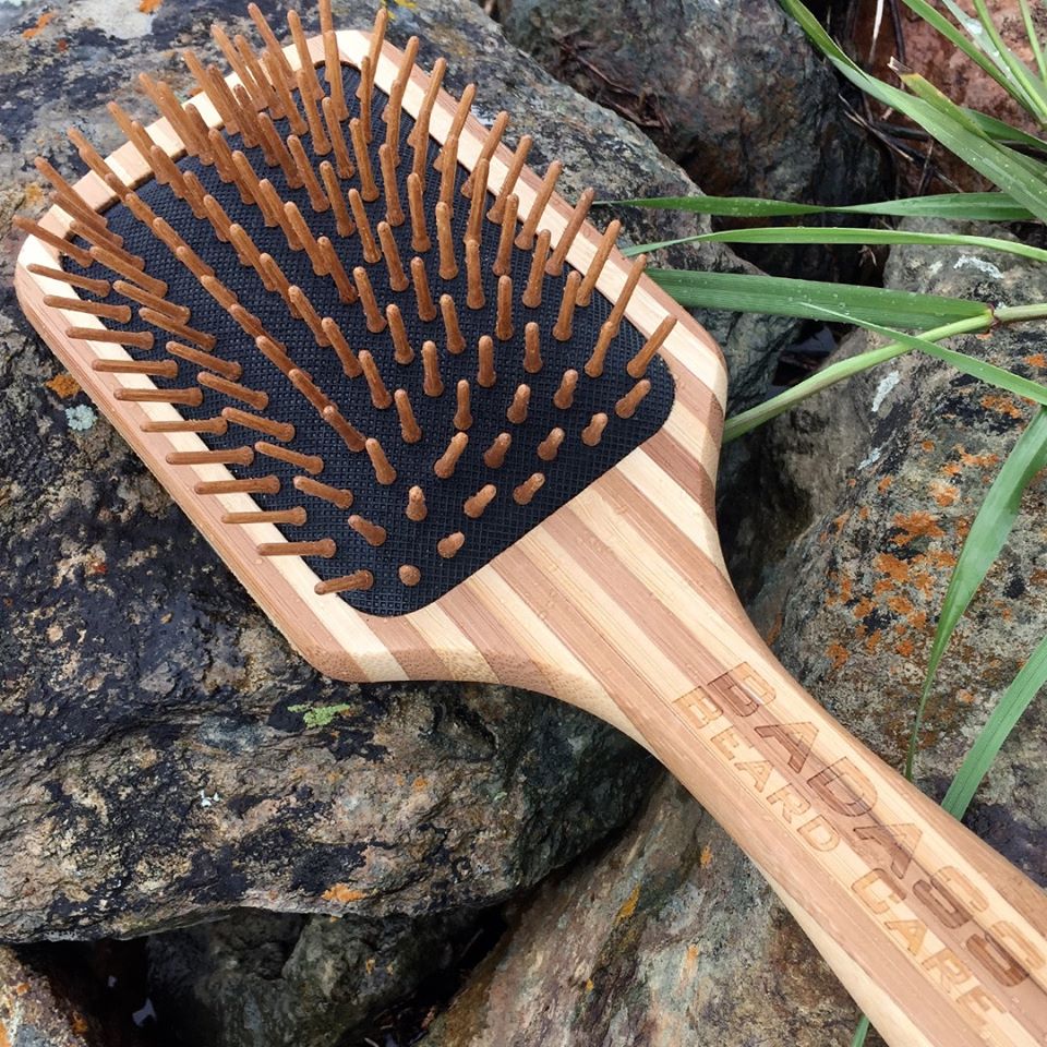 Wood Bristle Beard Brush