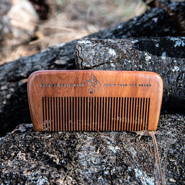 Badass Wood Beard Comb