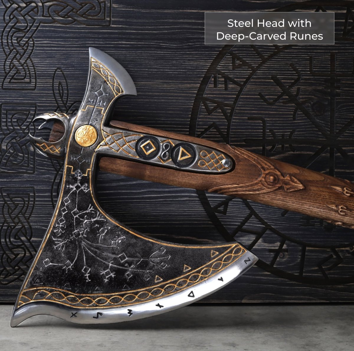 Kratos's Leviathan Axe - Glowing runes