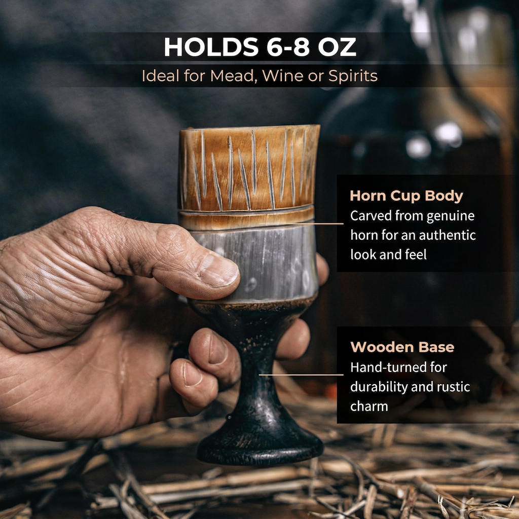 Horn Goblets (Set of 6)