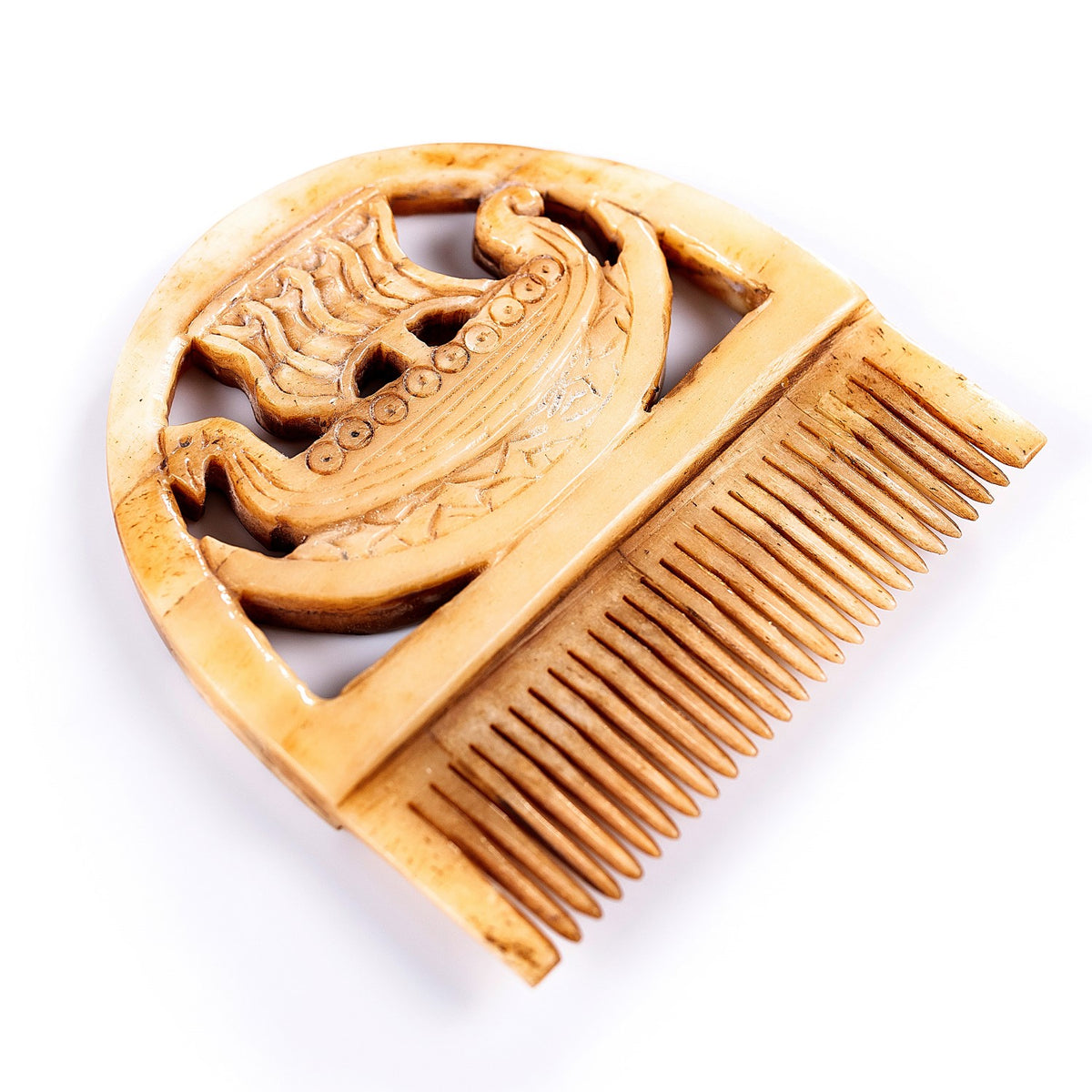 Viking Bone Beard Comb - Drakkar