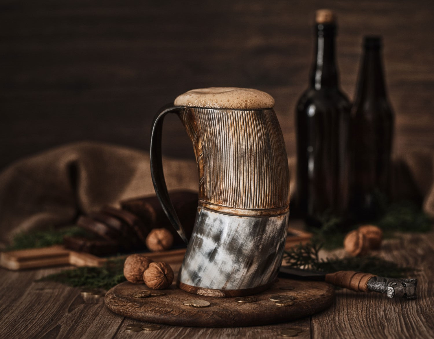 Viking Horn Tankard Mug