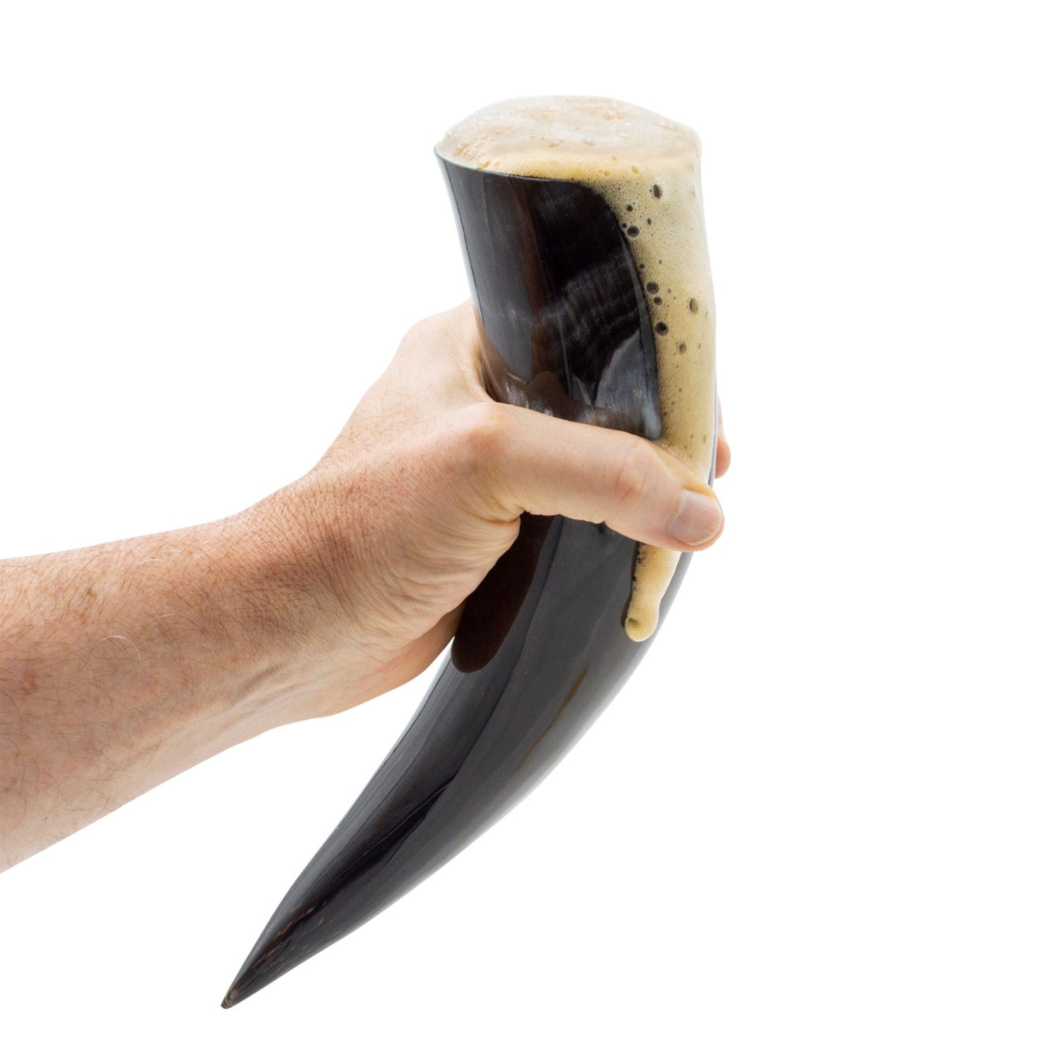 Viking Drinking Horn with Leather Holster | "The Journeyman"