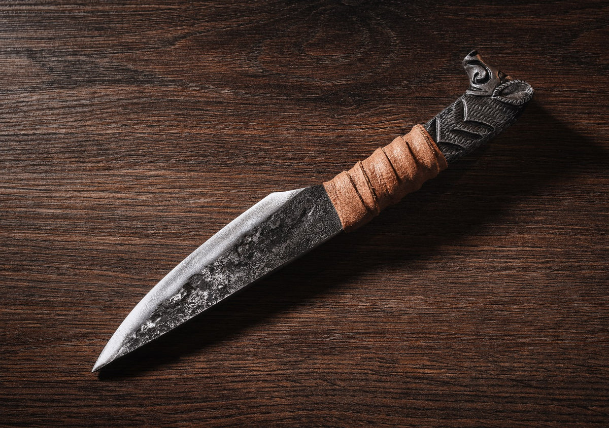 Viking Boar&#39;s Head Knife - 5.5&quot; Blade