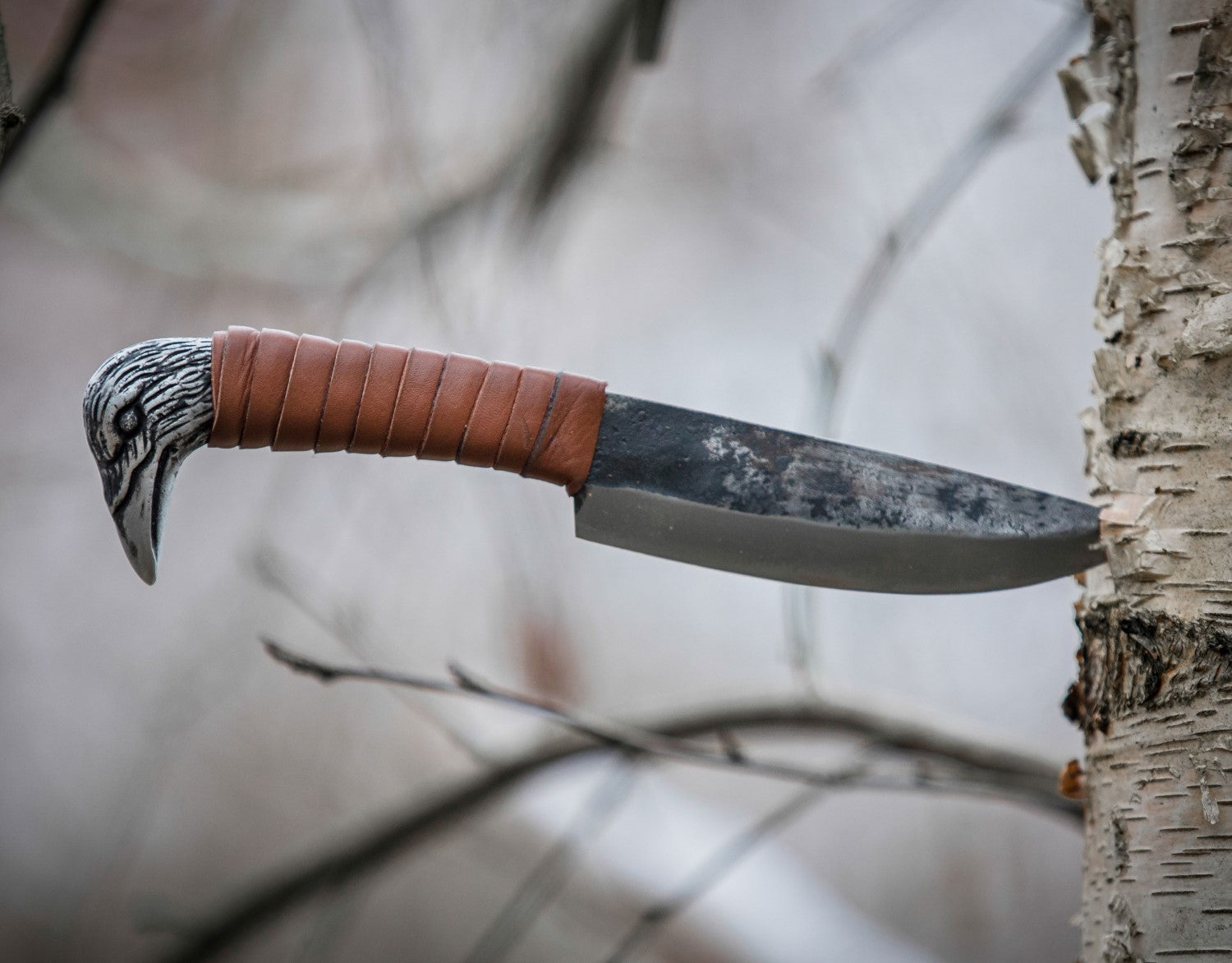 Raven Hilt Knife - 5.5" Blade