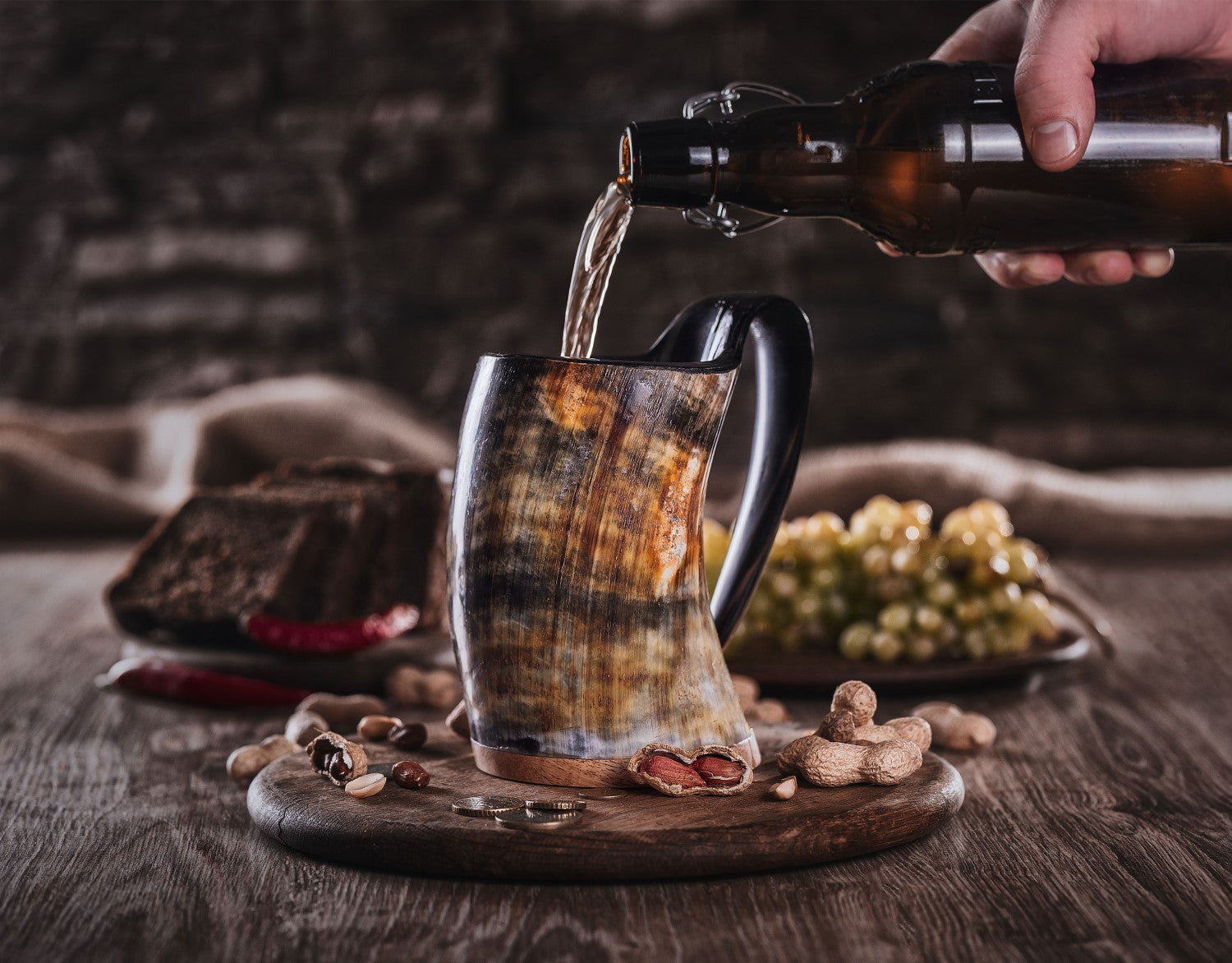 Viking Horn Tankard Mug